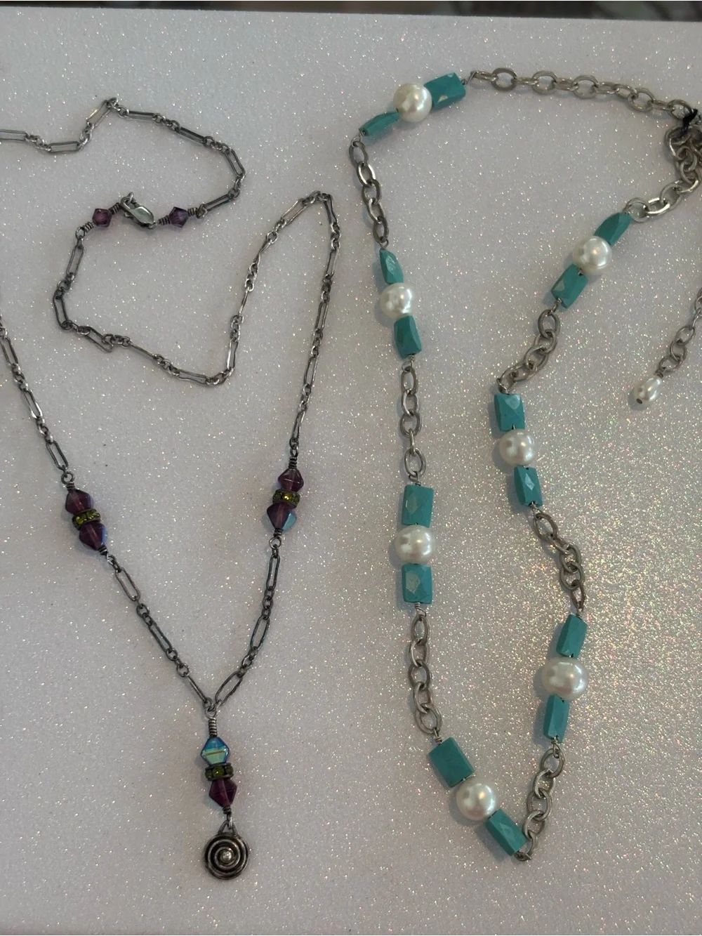Lot of Sterling Silver Artisan and Stone Necklaces